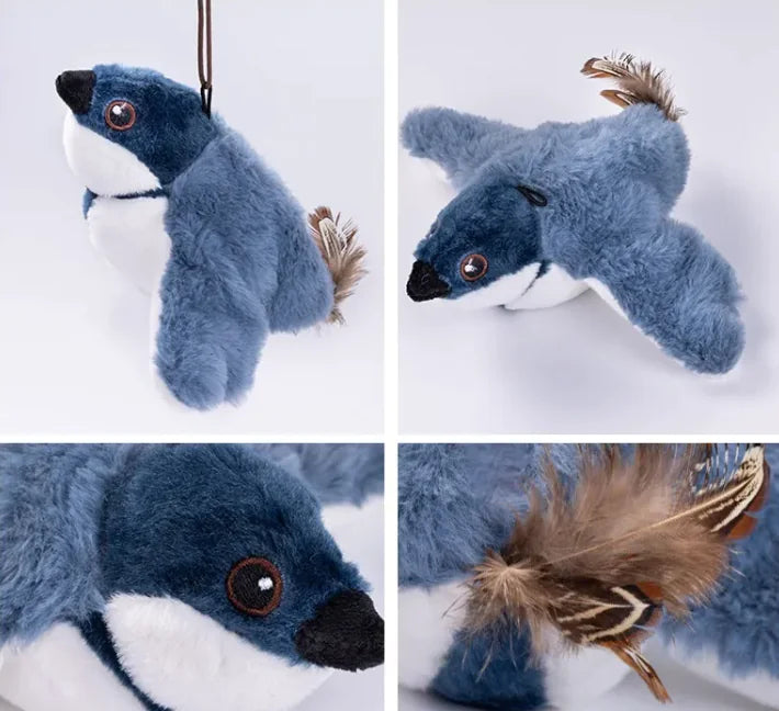 Chirping Plush Cat Play Bird™