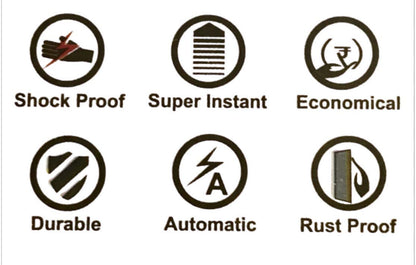 Instant Electric Water Geyser For Home | Kitchen | Bathroom etc. ABS Body- Shock Proof, Electric Saving