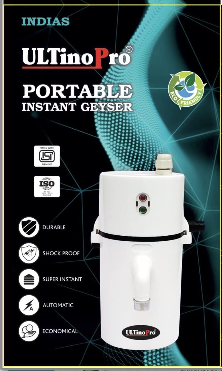 Instant Electric Water Geyser For Home | Kitchen | Bathroom etc. ABS Body- Shock Proof, Electric Saving