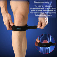 Adjustable Pressurized Patella Knee Support Strap